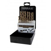 Metalo grąžtų nerūdijančiam plienui  komplektas  HSS Co 5 DIN  1-10mm RUKO  A215214